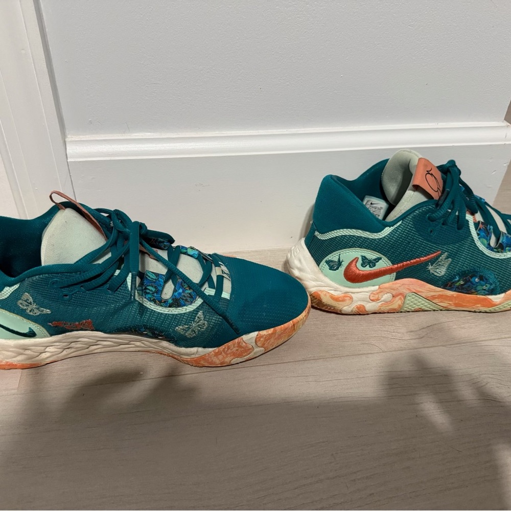 Nike Teal and Orange Sneakers